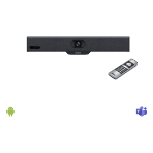 Yealink a10-010 Barra de Videoconferencia A10 de Yealink para Salas Pequeñas con Android Integrado para Microsoft Teams y Modo BYOD - Incluye Control Remoto