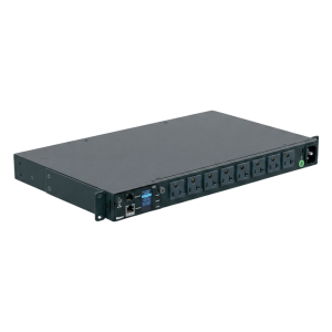 Panduit p08d10m PDU Monitoreable (MI) para Distribución de Energía, Enchufe de Entrada NEMA 5-15P, Con 8 Salidas 5-20R, Horizontal 19in, 120 Vca, 20 Amp, 1UR