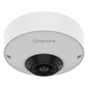 Hanwha Techwin Wisenet qnf-c9010 Cámara Ojo de Pez AI 12MP / Resolución 3584x2688 / Lente 1.76mm F1.8 / WDR 120dB / WiseNR II AI / Detección Persona-Vehiculo / PoE 7.3W / IP42 para uso interior