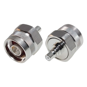 Rf Industries,Ltd rqa-5478 Adaptador de Bajo PIM, Interserie de Conector N Macho a QMA (Quick Mate) Hembra, Bronce Blanco/ Oro/ Teflón.