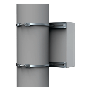 Hoffman epf0400 Kit de Fijación para Postes / Enclosure Pole Fixation / Acero Galvanizado / Carga Máxima 900 N / Diámetro Poste 80-250 mm (3.15-9.84 in) / 2 Perfiles + Accesorios