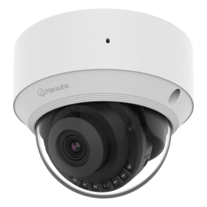 Hanwha Vision qnd-c8013r Cámara IP Tipo domo Interior 5 Megapíxel / Lente fijo 3mm / IR 25M / WDR 120db / H.265 & WiseStream / Inteligencia Artificial Deteccion de Personas y vehiculos