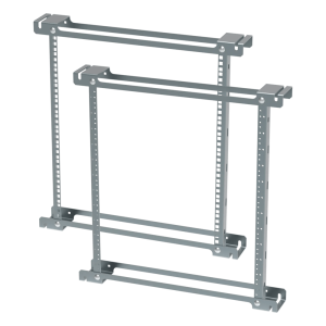Hoffman ptra24t Ángulos de Rack ProTek / 12U / 19 pulgadas / Orificios Roscados (Tapped) / Acero / Zinc Plated / 533 mm (21 in) / EIA-310