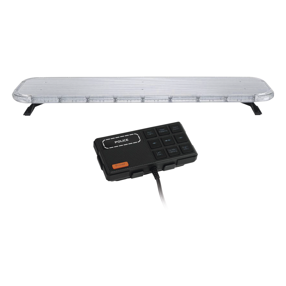 Epcom Industrial Signaling x75rbs Barra de luces LED de 46 Rojo/Azul , De 132 LEDs, Controlador Incluido, Ideal para Equipar Unidades de Seguridad Publica