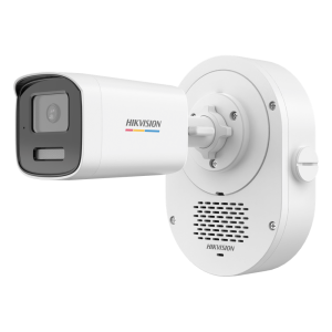 Hikvision ds-2cd1t47g3-liuf/lsl Bala IP 4 Megapixel / ColorVu 3.0 + SoundMax / Lente 4 mm / Dual Light 50 mts (164 ft) IR + Luz Blanca / Bocina + Micrófono Integrados / AcuSense Lite / Exterior IP67 / WDR 120 dB / PoE / Micro SD