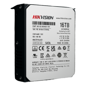 Hikvision ds160hkai-vx1 Disco Duro Empresarial / 16 TB / 7200 RPM / Interfaz SATA 6 Gb/s / Búfer de 512 MB / Diseñado para Operación 24/7 / Transferencia de 550 TB por Año