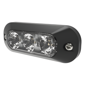Ecco ed3703c Luz Auxiliar de 3 LED, Blanco, Lente Transparente