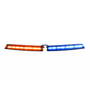 Ecco 39-30008-cm Visera Interior Universal Tricolor Rojo/Azul/Blanco 144 LED Con Luces De Penetración Sin Bracket, Necesario agregar CZMATSIBSYS