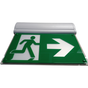 Sfire sf-4ctw Luz de Señalización Hombre corriendo de Emergencia/ Tecnología LED de Iluminación Lateral / Voltaje Universal 120-347VAC / Batería LiFePO4 con 2 Horas de Autonomía