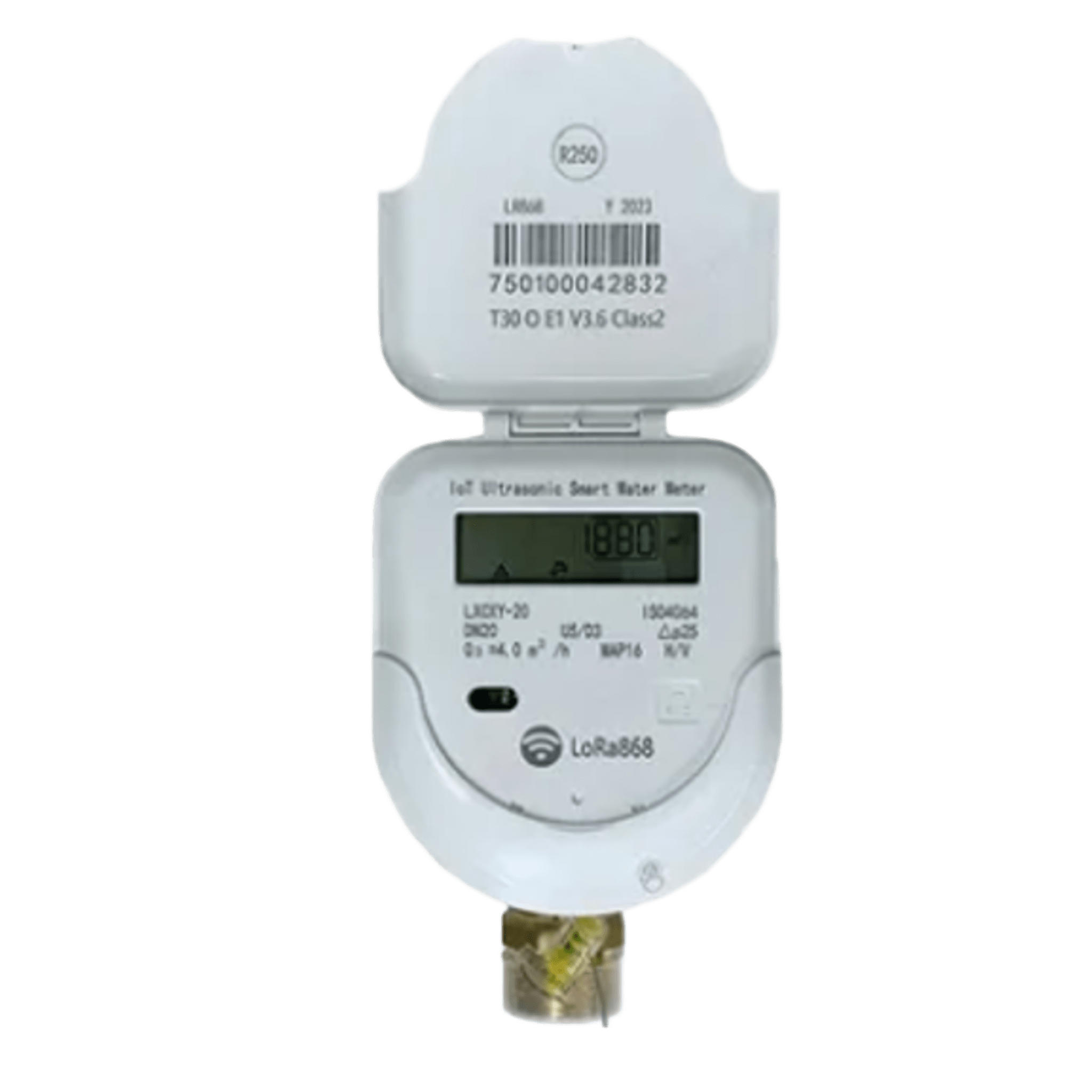 Timewave lxcxy-15 Medidor Ultrasónico de Agua LoRaWAN / 1/2 Pulgada / Smart Metering y Telemetría para BMS / Válvula Integrada / IP68 / Bidireccional / LCD 9 Dígitos