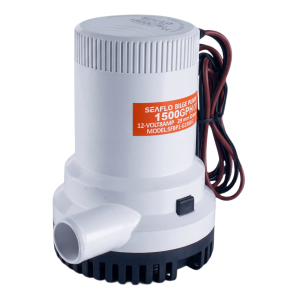 Seaflo sfbp1-g1500-01 Bomba de Achique Sumergible SEAFLO SFBP1-G1500-01 / 1,500 GPH (5,678 LPH) / 12V CD / No Automática / Alta Eficiencia / Filtro Extraíble / Bajo Consumo / Para Panel o Interruptor de Flotador