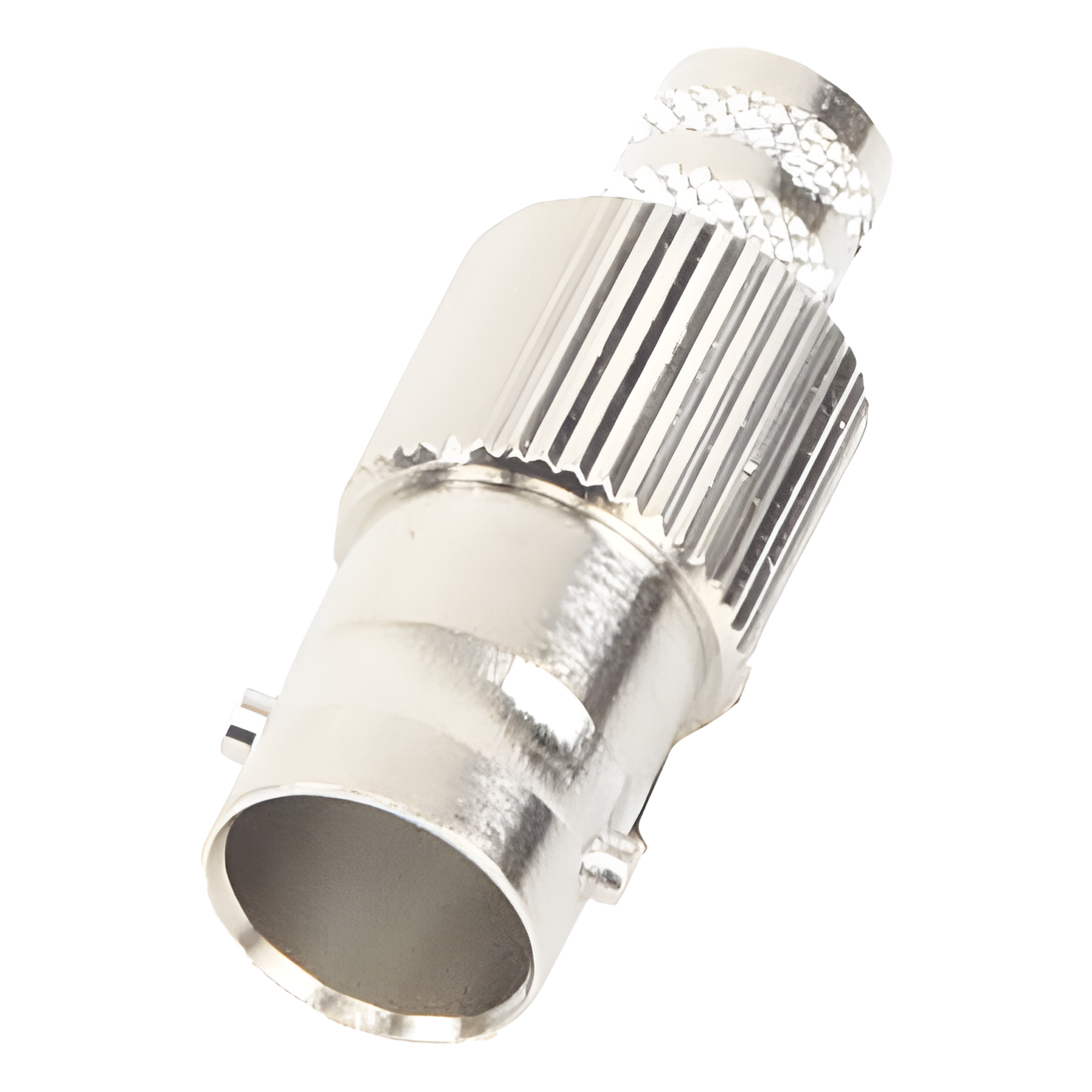 Rf Industries,Ltd rfb-1724-q Conector BNC Hembra de 75 Ohm, Anillo Plegable para Cable RG-6/U, Níquel/ Oro/ Teflón.