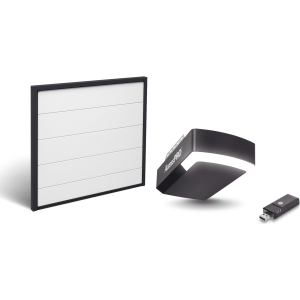 Accesspro kit-door-88 Kit Puerta de Garage 8x8 Pies (2.44 x 2.44 m) / Motor DC 1/2 HP / Insulada / Activación WiFi / Hasta 50 Controles / Lámina Calibre 26