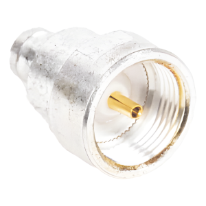 Rf Industries,Ltd pt-4000-114 Adaptador UNIDAPT Hembra a Conector SMB Plug (Pin Hembra), Plata/ Oro/ Teflón.