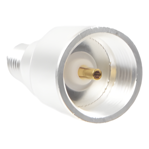 Rf Industries,Ltd pt-4000-134 Adaptador UNIDAPT Hembra a SMA Hembra Inverso. Plata / Oro / Teflón.