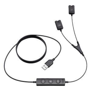 Yealink usb/qd-trainer-cable(1pcs) Cable para Entrenamiento en ?Y? para Diademas Yealink de la Serie YHS (1 PIEZA)