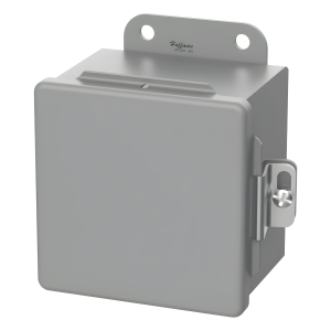 Hoffman a604ch Gabinete de Bisagra Continua CH / NEMA Tipo 12 / 6 x 4 x 3 in (152 x 102 x 76 mm) / Acero Dulce / Gris / Abrazaderas Atornilladas / Montaje en Pared
