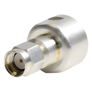 Rf Industries,Ltd pt-4000-133 Adaptador UNIDAPT Hembra a SMA Macho Inverso. Plata / Oro / Teflón.