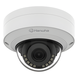Hanwha Vision qnv-c9011r Cámara IP Tipo domo Antivandálica 8 Megapíxel / Lente fijo 3 mm / IR 20M / WDR 120db / IP66 / H.265 & WiseStream / Inteligencia Artificial Deteccion de Personas y vehiculos