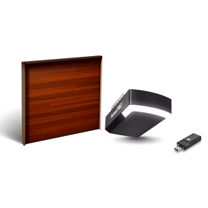 Accesspro kit-door-98gf KIT COMPLETO Incluye /Puerta D/ Garage / APDOORGF 9x8 Pies / Lisa Linea Central / Color blanco / Insulada / Interfase ACCESSWIFI / Motor FS1000M / 1/2HP / Fuerte/Silencioso/Luz LED/Motor DC .