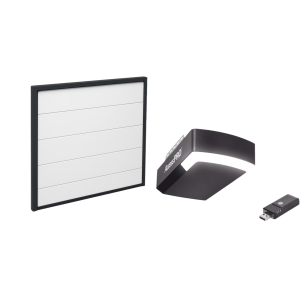 Accesspro kit-door-189 Kit Puerta de Garage 18x9 Pies (5.49 x 2.74 m) / Motor DC 1/2 HP / Insulada / Activación WiFi / Hasta 50 Controles / Lámina Calibre 26