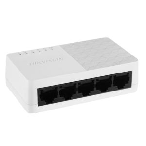 Hikvision ds-3e0505d-o Switch Gigabit / No Administrable de Escritorio con 5 puertos 10 / 100 / 1000 Mbps / Diseño Compacto y Estético