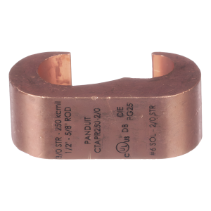 Panduit ctapr250-2/0-l Conector de Conexión Tierra tipo E para Conductor de Cobre 3/0 Awg - 250Kcmil, 1 Pieza