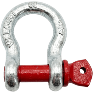 Shinestage tsk-400-475 Grilllete Lira (Anchor Shackle) / 4.75 T WLL / Cuerpo 3/4 Acero Forjado Galvanizado / Perno 7/8 Acero Alta Resistencia / Factor Seguridad 6:1 / Marca SHINESTAGE