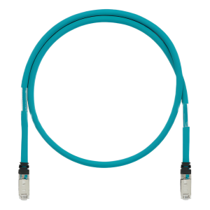 Panduit istph6x10mtl Patch Cord Cat6A de Grado Industrial 600V, Blindado SF/UTP, Calibre 26 AWG, Color Aqua, 10 Metros