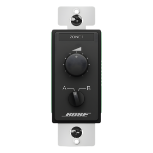 Bose Professional cc2b Control de Volumen y Selector de fuente 2 pasos | Compatible con Freespace, Veritas y Controlspace+ | Negro