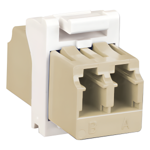 Siemon mx-f1-lc-02c Módulo Acoplador MAX de Fibra Óptica, LC Duplex, Compatible con Monomodo y Multimodo, Color Blanco