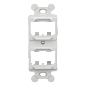 Panduit cf1064iwy Marco de Módulo Para Placas Frontales Estándar NEMA 106, Acepta 4 Módulos Mini-Com, Color Blanco Mate