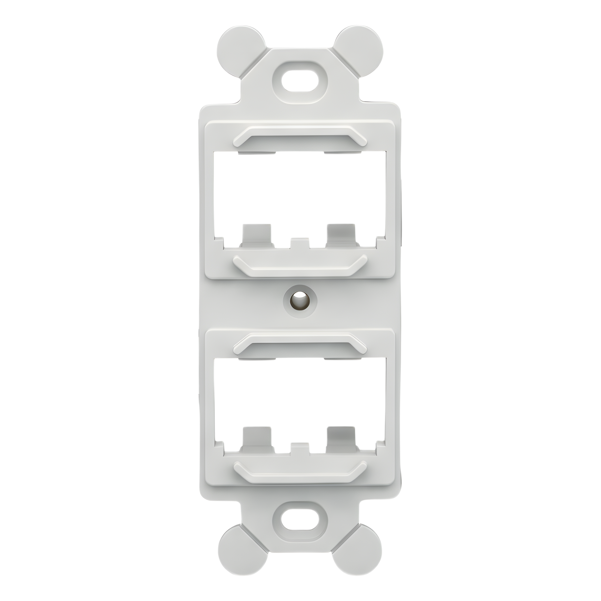 Panduit cf1064iwy Marco de Módulo Para Placas Frontales Estándar NEMA 106, Acepta 4 Módulos Mini-Com, Color Blanco Mate