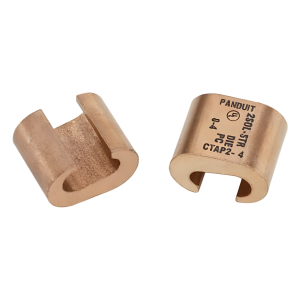 Panduit ctap2/0-2/0-x Conector de compresión tipo C StructuredGround, Conductor de cobre 1/0 Awg - 2/0 Awg, 1pz.