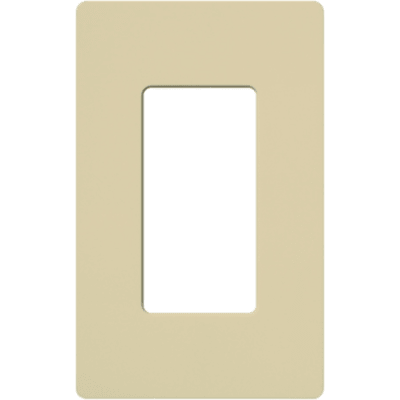Lutron Electronics cw1iv Placa de pared 1 espacio, línea Claro, color marfil, para atenuadores, switches y controles Pico