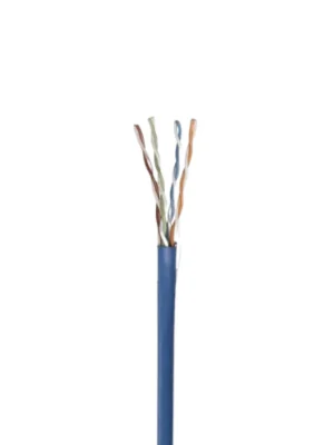 INTELLINET - 327749 - Bobina de Cable Cat5e, Sólido, 24 AWG / UTP, 305 m , Clasificación CM, Caja de Fácil Extracción, Azul