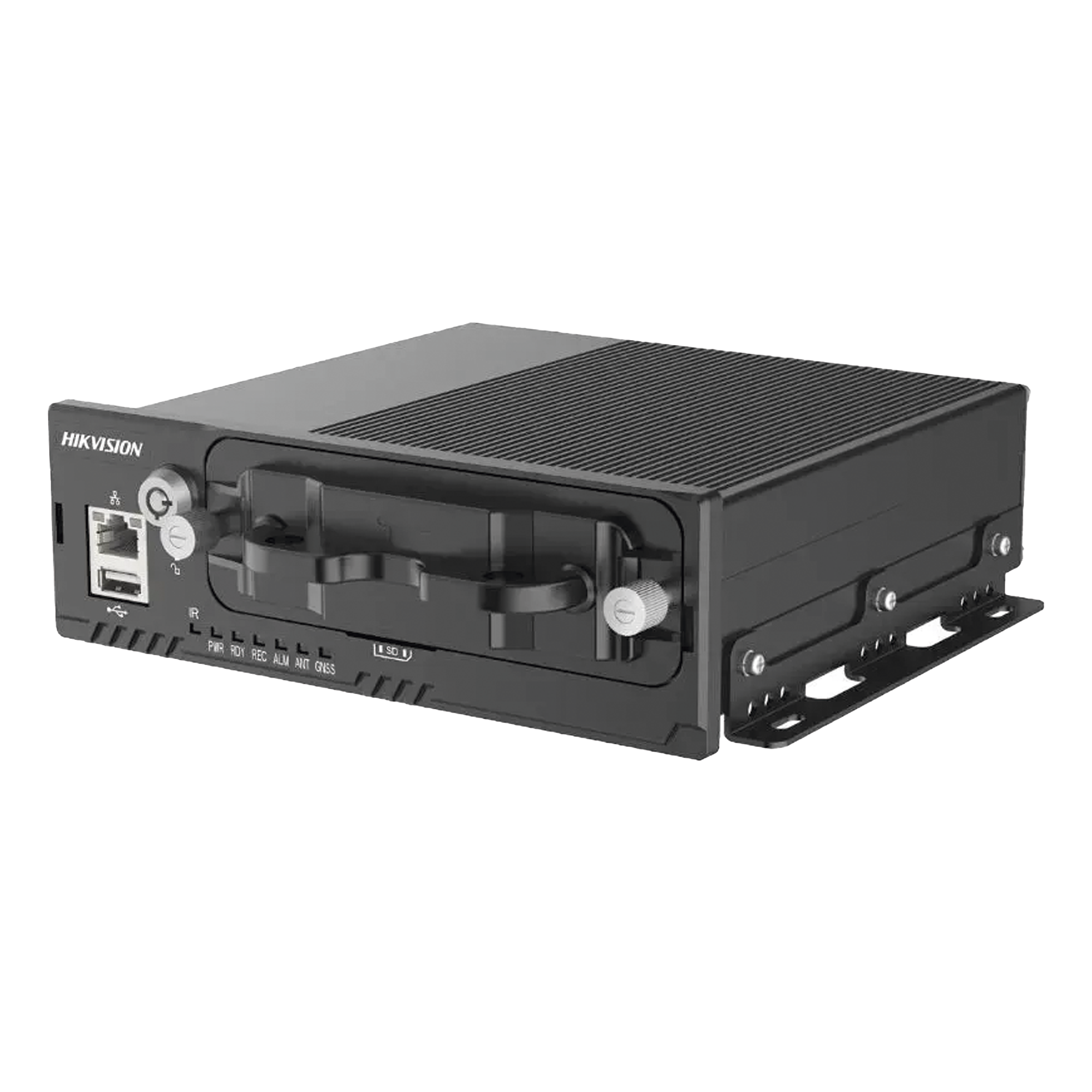 Hikvision ae-md5043 DVR Móvil 1080P (2 Megapixel) / 4 Canales TURBO + 4 Canales IP / GPS Integrado / Sensor G / IA ADAS-DSM-BSD / 9-36 Vcc
