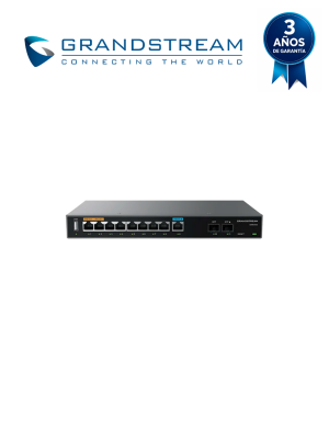 GRANDSTREAM GWN7003 - Router VPN Multi-WAN Gigabit/ 2 SFP 2.5G WAN/LAN + 9 puertos Gigabit (2 con salida PoE)/ VPN IPsec, OpenVPN, WireGuard y L2TP/ Firewall integrado/ Balanceo y failover Multi-WAN/ Controlador GWN integrado/ Gestión GWN.Cloud