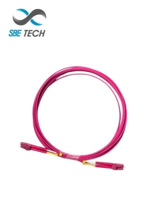 SBE TECH SBE-JUMLC-LC-2M50 - Jumper multimodo LC-LC / Tipo 50/125µm OM4 / Conector plastico / Tipo LC-LC duplex / 2 metros / Forro PVC con retardante a flama / Férula de cerámica de zirconia