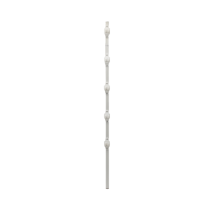 Sfire sf-post-5w Poste de Paso / Tubo de Acero Galvanizado / Diámetro 1 / Longitud 120 cm / 5 Aisladores / Color Blanco/ Peso 0.9 KG