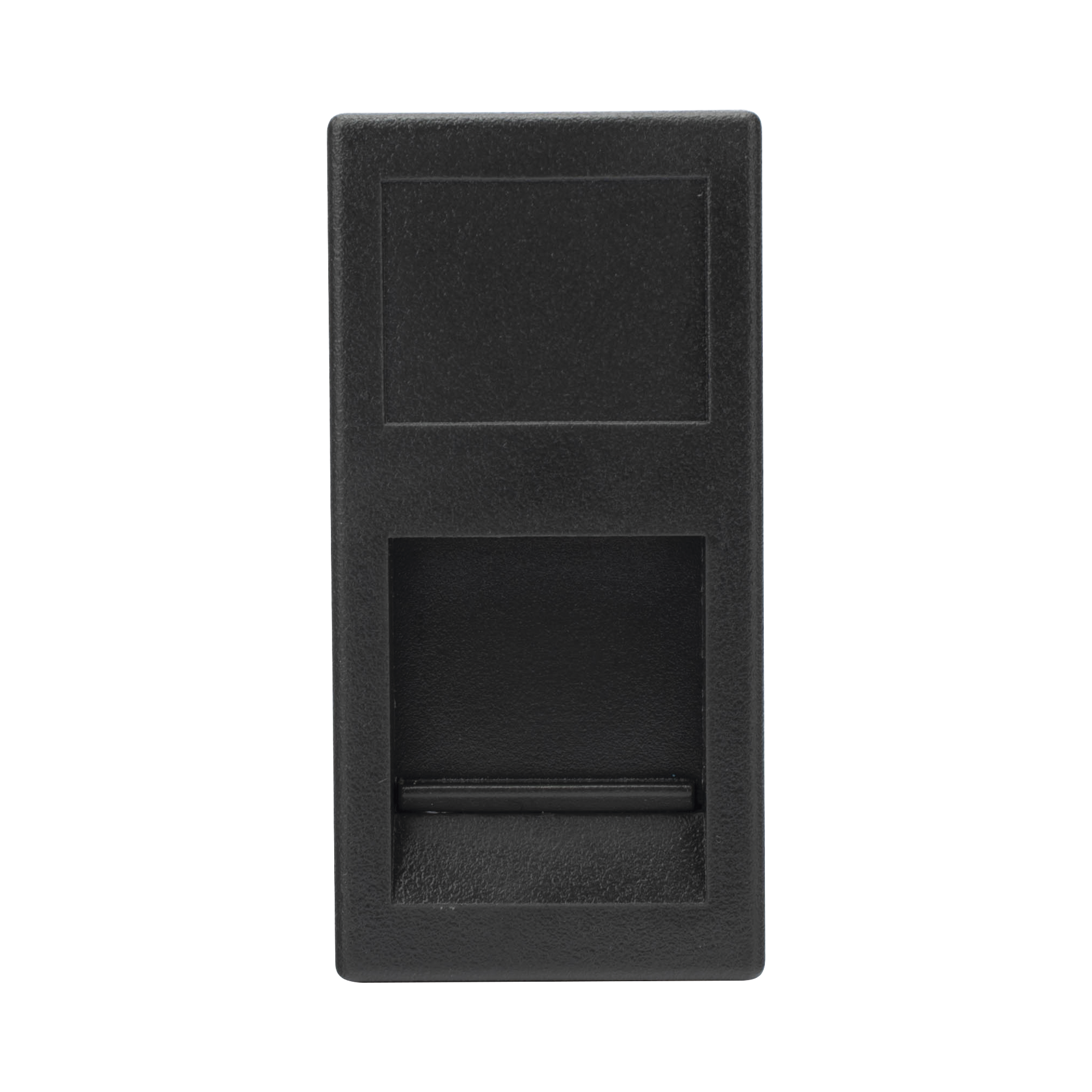 Simon sm-1/2-key-n Medio Módulo Color Negro con 1 Espacio para Jack Keystone con Guardapolvo para las Cajas de Escritorio Ofiblock y Teleblock / (K76/14)