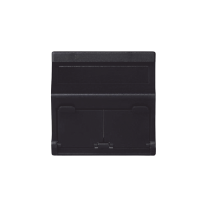 Simon sm-2-keya-n (KB80MD64/14) Placa Voz y Datos Inclinada con Guardapolvo y Adaptador Doble para RJ45 Keystone Color Negro