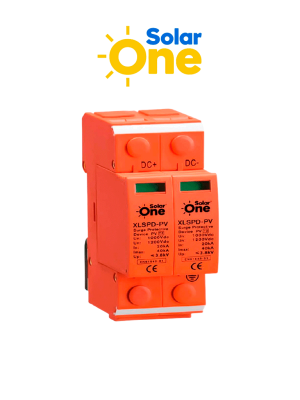 Protector de Descargas Atmosféricas 2 Polos 1000 VDC - SPD de corriente continua diseñado para sistemas fotovoltaicos / Montaje en riel Din
