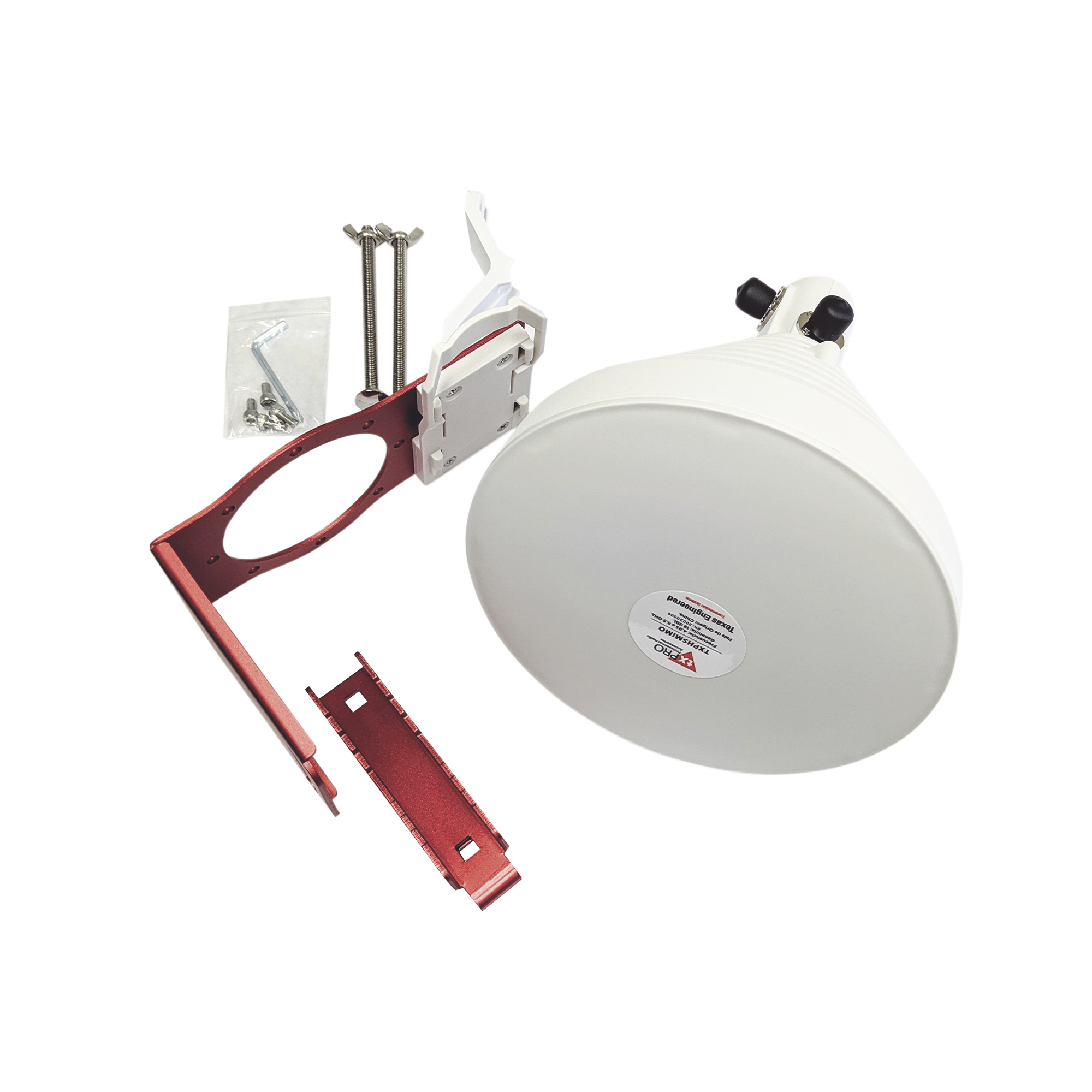 Txpro txp-hs-mimo Antena Sectorial Simétrica de 30 °, 19 dBi, 4.9-6.5 GHz, Ideal para ambientes de alto ruido, Tipo de conector N-Hembra, con montaje incluido