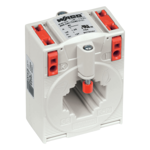 Wago 855-301/060-101 Transformador Enchufable de Intensidad / Primario 60 A / Secundario 1 A / Potencia 1.25 VA / Clase de Precisión 1 / CAGE CLAMP® / Redes 690 V / 1.2 kV