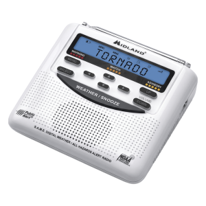 Midland wr-120dsp Radio de Alerta Meteorológica / 7 Canales NOAA / Tecnología S.A.M.E. / Sirena 90 dB / Respaldo por Baterías AA / Certificación Public Alert