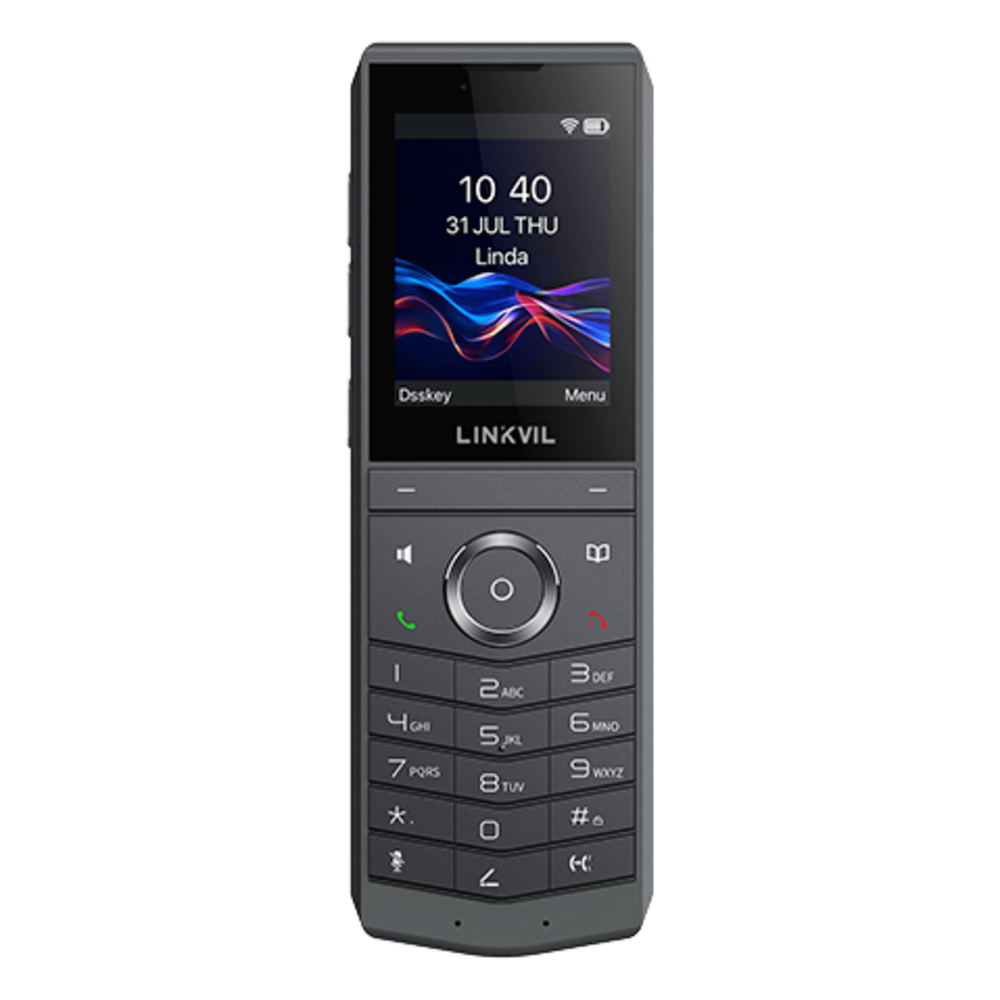 Fanvil w620w Teléfono IP Wi-Fi Portátil / Pantalla Color 2.4 240x320 / Wi-Fi 6 Dual-Banda / Bluetooth 5.0 / Batería 3000mAh 13h Talk / Video H.264 4CIF / Resistencia Caídas 1.8m (5.9 ft) / Conferencia 6 Vías / USB Type-C