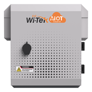 Wi-Tek wi-iotboxminiv1 Gabinete de Acero Ventilado para Exterior 250 x 250 x 180 mm con Rieles DIN y 4 Placas Laterales para Montaje de Equipos por Fuera