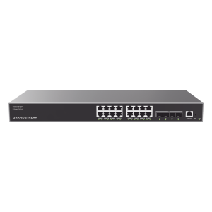 Grandstream gwn7812p Switch Capa 3 PoE+ Administrable / 16 puertos 10/100/1000 Mbps + 4 Puertos SFP+ de 10 Gigabits / Hasta 240W / Compatible con GWN Cloud.