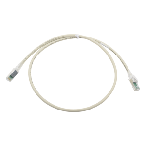 Patch Cord Z-MAX Cat6A S/FTP, CM/LS0H, 3ft, Color Gris, Versión Bulk (Sin Empaque Individual)